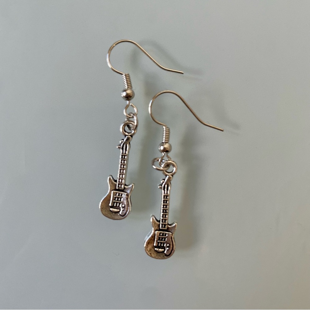 Handmade Guitar Earrings